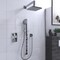 Keeney Rain Thermostatic Square Shower System, Polished Chrome KIT-QUA140TSCP